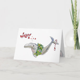 Joy Christmas Dolphin Porpoise of Life Holiday Card