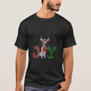 Joy Christmas Lights Treeing Walker Coonhound Dog  T-Shirt