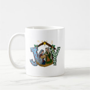Joy Christmas Nativity Coffee Mug