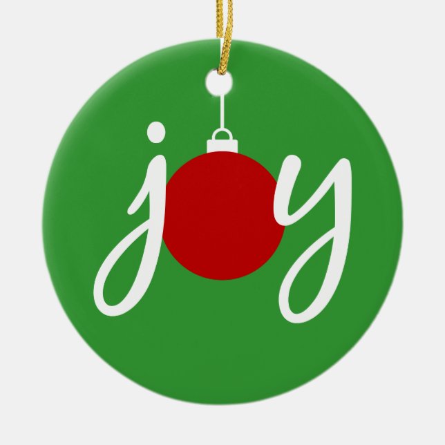 Joy Christmas Ornament (Front)