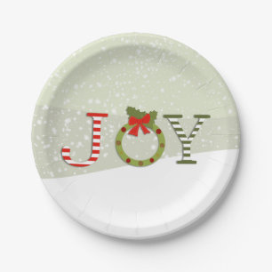 Joy - Christmas Paper Plate