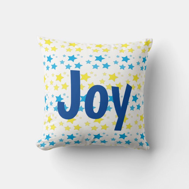 Joy Christmas Star Coussin (Recto)