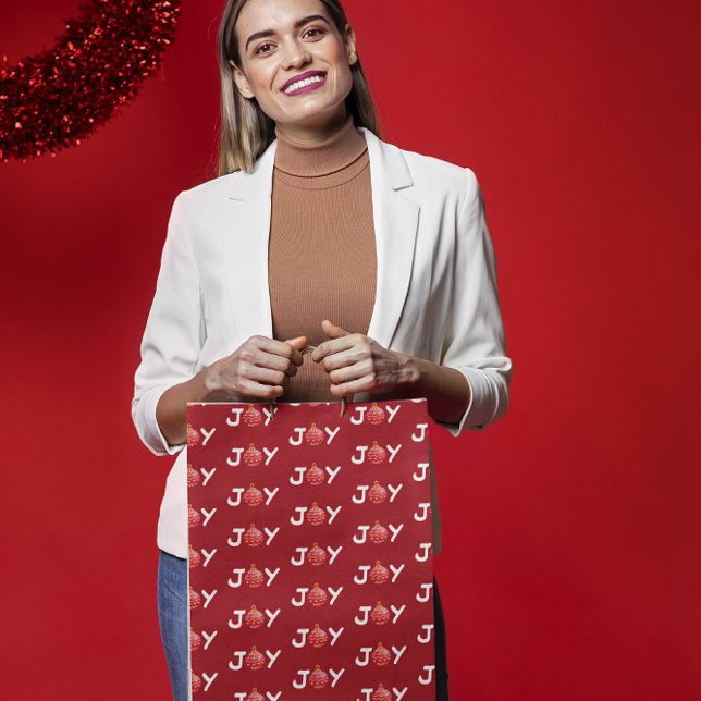 Joy Christmas Winter  Medium Gift Bag (Creator Uploaded)
