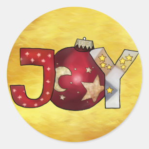 Joy classic round sticker