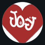 Joy Classic Round Sticker<br><div class="desc">Thank you for viewing this sticker!</div>