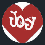 Joy Classic Round Sticker<br><div class="desc">Thank you for viewing this sticker!</div>