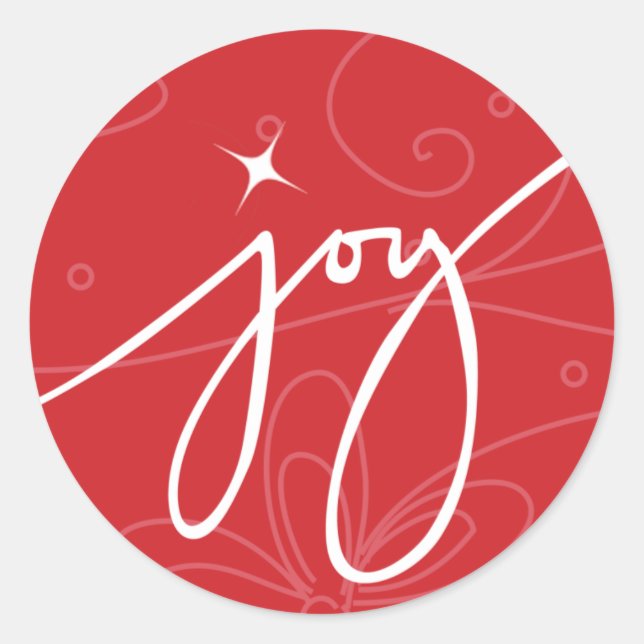 Joy Classic Round Sticker (Front)