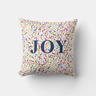 JOY Colourful Sprinkle Pattern Throw Pillow