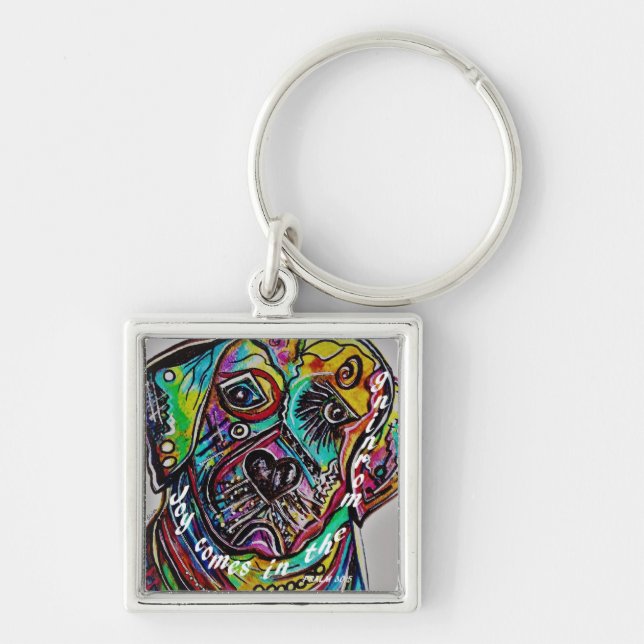 Joy Comes in the Morning Keychain (Front)