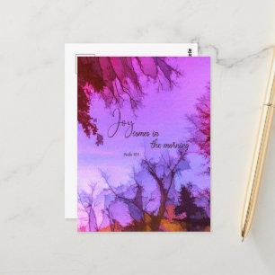 Joy comes in the Morning Postcard