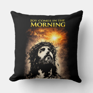 Joy Comes in the Morning Throw Pillow