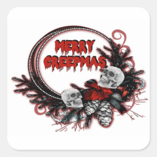  Joy Creepmas Horror Sticker Carré de Noël