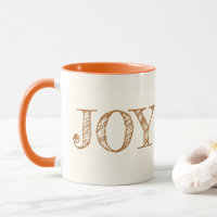 Joy Custom Colour Mug Christmas Holiday Gift Mug