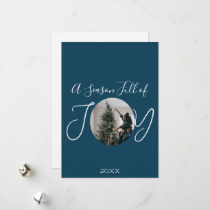 Joy Custom Holiday Christmas Card