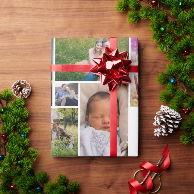 Joy Custom Personalized Photo Wrapping Paper (Holiday Gift)