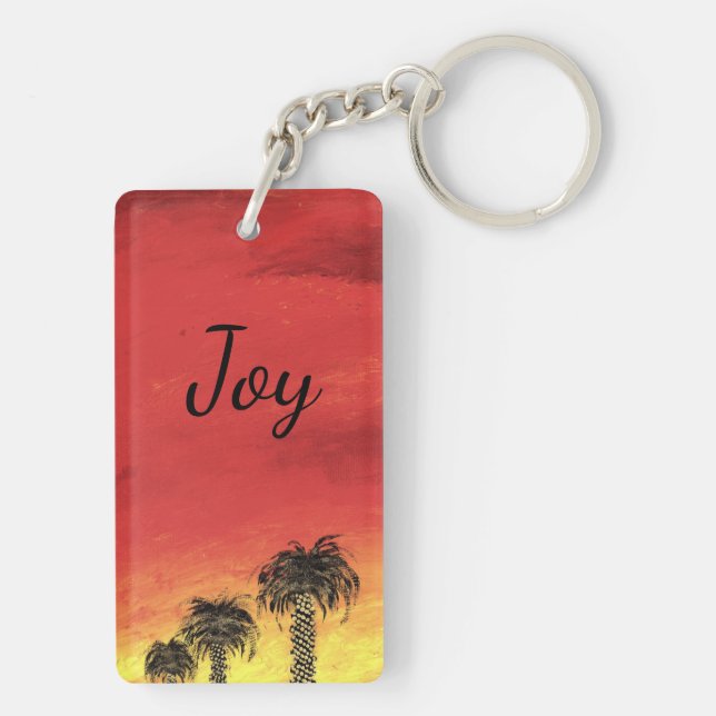 Joy - "Desert Celebration" by All Joy Art Keychain (Back)