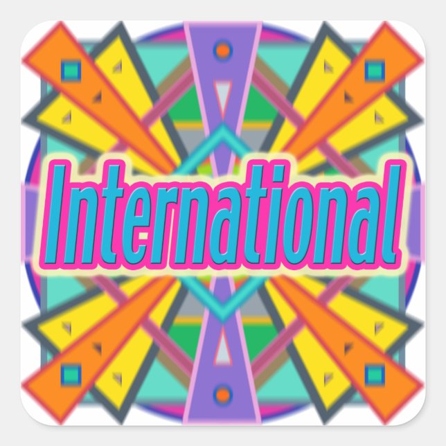 Joy Design "International" Stickers (Front)