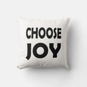 Joy Every Day   Inspirational Quote Throw Pillow