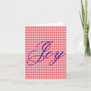 Joy Fabriqué maison Noël Plié Cartes de notes