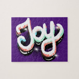 Joy Faith Street Art Hand Lettering Jigsaw Puzzle