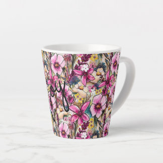 Joy Floral Latte Mug