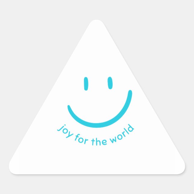 Joy for the World Smiley Face Sticker  (Front)