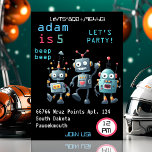 Joy Girl Cool Team Funny Crazy Robot 2nd Birthday Invitation<br><div class="desc">Celebrate a joyous and cool birthday bash with our "Joy Girl Cool Team Funny Crazy Robot 2nd Birthday Invitation!" This playful design features funny and crazy robots, setting the stage for an energetic and entertaining celebration. Whether your little one loves robots or you're hosting a whimsical party, this invitation promises...</div>