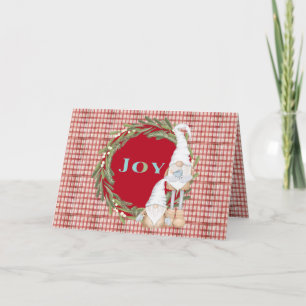 Joy Gnomes Holiday Christmas Card
