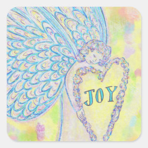 Joy Guardian Angel Art Autocollant personnalisé