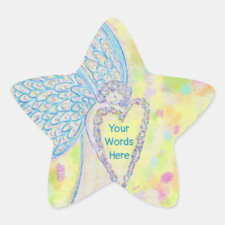 Joy Guardian Angel Art Autocollant personnalisé