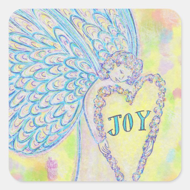 Joy Guardian Angel Art Custom Decal Sticker (Front)