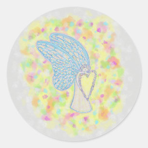 Joy Guardian Angel Art Custom Decal Stickers