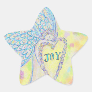 Joy Guardian Angel Art Custom Decal Stickers