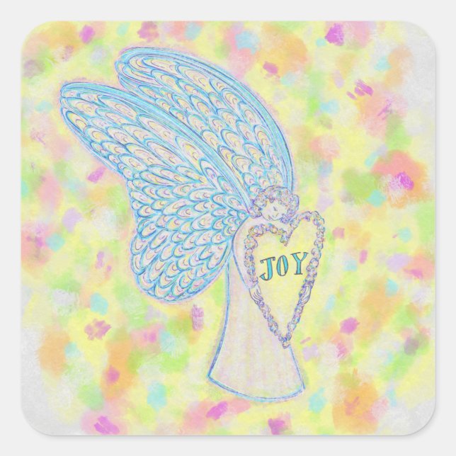 Joy Guardian Angel Art Custom Decal Stickers (Front)
