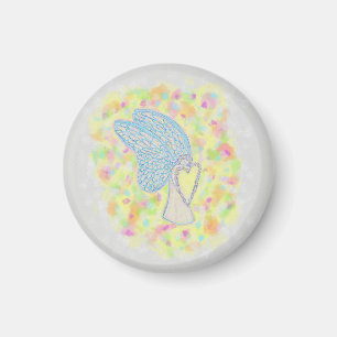 Joy Guardian Angel Art personnalisé Frigo Magnet