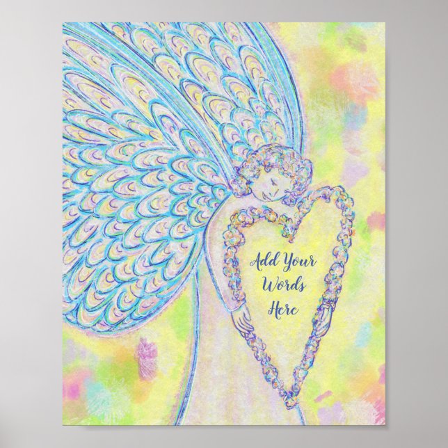Joy Guardian Angel Art Print Posters (Front)