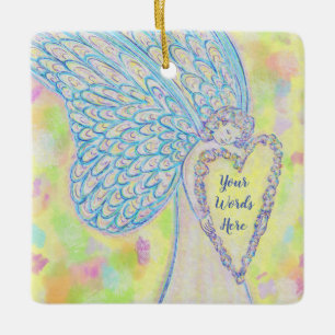 Joy Guardian Angel Custom Holiday Gift Ornaments