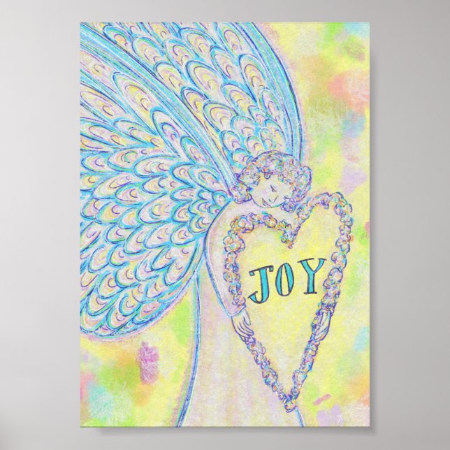 Joy Guardian Angel Poster Art Prints (Front)