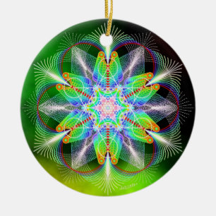 Joy/Happy Ceramic Ornament