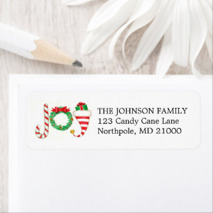 Joy Holiday Address Labels