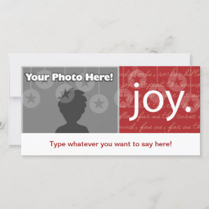 "Joy" Holiday Card