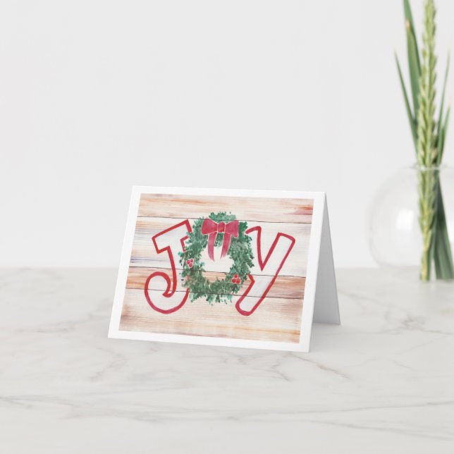 Joy Holiday Card (Front)