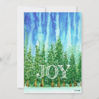 JOY Holiday Card - Original Alcohol Ink design
