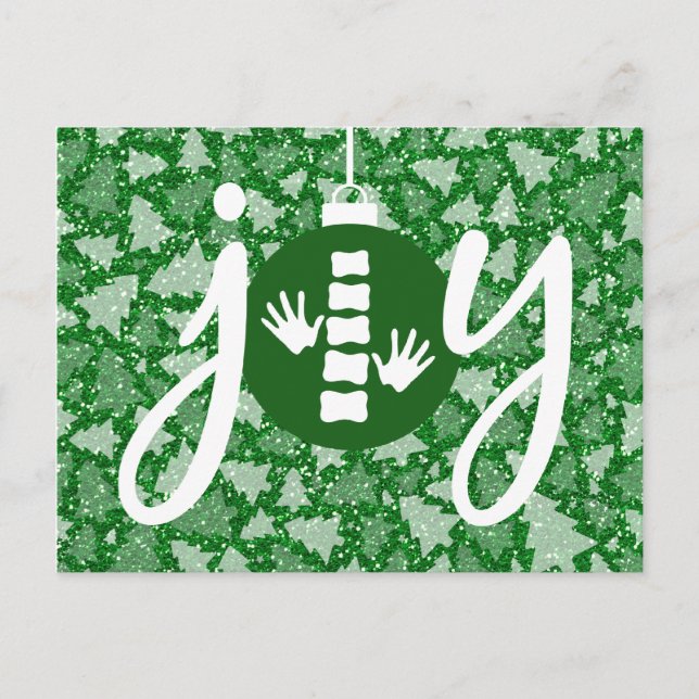 JOY Holiday Christmas Chiropractic Postcard (Front)
