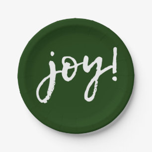 Joy Holiday Paper Plates