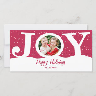 Joy Holiday Photo Card