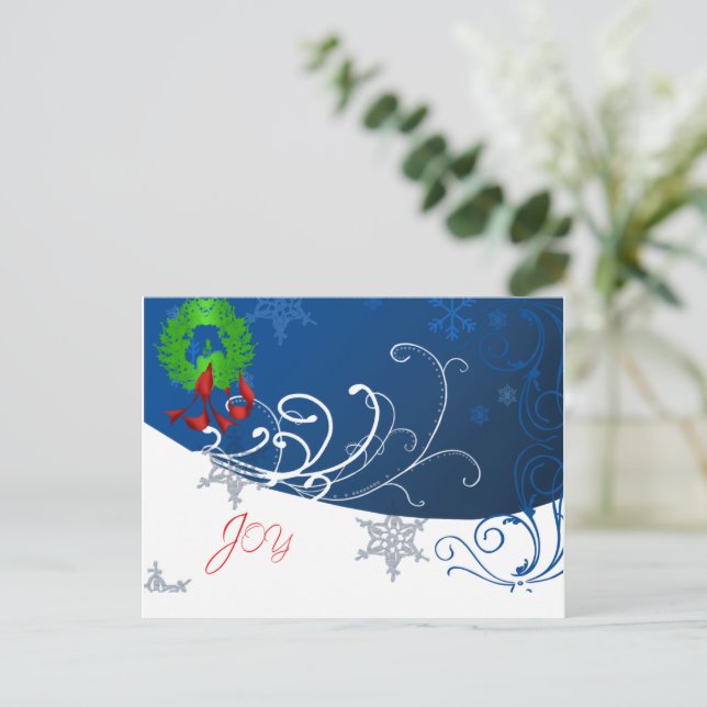 Joy Holiday Post Card (Standing Front)