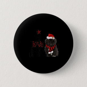 Joy Hope Love Peace Christmas Black Shih Tzus 2020 2 Inch Round Button
