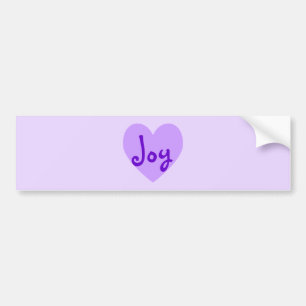 Joy in Purple Bumper Sticker