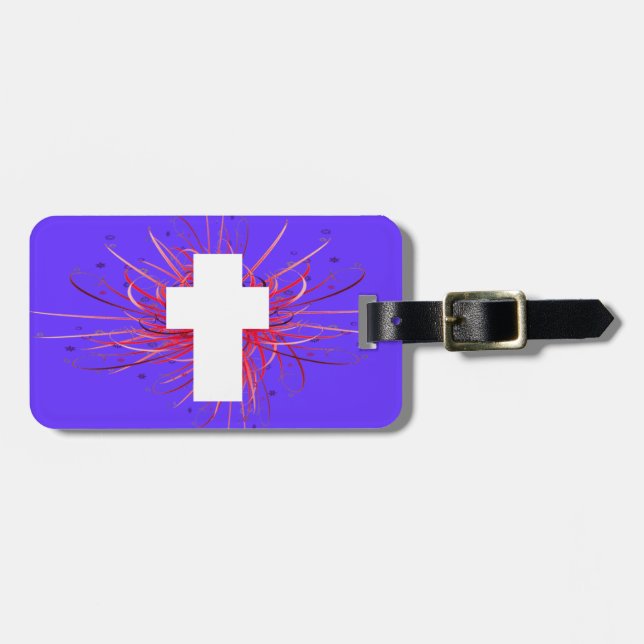 JOY! in the Cross Luggage Tag (Front Horizontal)